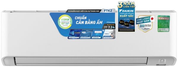 5 CHUẨN MỰC MỚI CỦA SỰ THOẢI MÁI - Tiết kiệm điện tối đa nhờ công nghệ Inverter và mắt thần thông minh với CSPF lên đến 7.24 - Phin lọc Enzyme Blue, công nghệ Streamer độc quyền Daikin và phin lọc PM2.5 (tùy chọn) giúp lọc bụi mịn - Điều khiển bằng điện thoại thông minh - Công nghệ mới Hybrid Cooling giúp cân bằng độ ẩm ở mức tối ưu 55-65% - Thiết kế mặt nạ Coanda phân bổ luồng gió đều khắp phòng - Cải thiện độ bền của máy nhờ công nghệ bảo vệ bo mạch khi điện áp thay đổi và dàn tản nhiệt chống ăn mòn